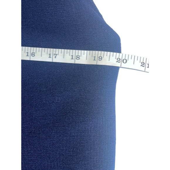 Eileen Fisher Womens Wool Sleeveless Navy Blue Knit Top Size L - Picture 7 of 7